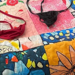 Paper Source Red and Black Panties